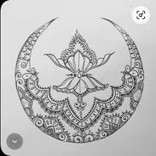 Pin By Ana Bravo On Mandala In 2020 Mandala Art Mandala Drawing Moon Drawing