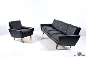 Ideal for large families, these sofas are best for large living rooms. Black Leather Seating Group By Domus Danica Room Of Art