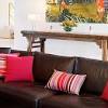 Diy farmhouse home decor projects using a drop cloth | diy pillow covers, table runner + bleaching. 3