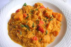 Rote Linsen Curry Mit Susskartoffeln Von Roddenberry Chefkoch Linsen Curry Rote Linsen Curry Speck Kochen