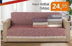 Hasir Koltuk Ortusu Indirimde Market