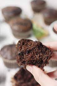 Easy Double Chocolate Zucchini Muffins Half Scratched Recipe Chocolate Zucchini Chocolate Zucchini Muffins Zucchini Muffins