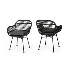 Bungalow Rose Maspeth Outdoor Woven Patio Chair With Cushion Wayfair In 2020 Lounge Chair Outdoor Rattan Chair Patio Chairs