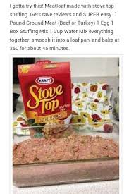 Pin By Christina Goeller On Dinner Time Stove Top Stuffing Meatloaf Recipes Stove Top Stuffing Meatloaf Stove Top Meatloaf