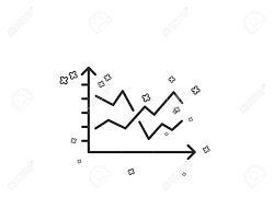 Diagram Chart Line Icon Presentation Graph Sign Market Analytics