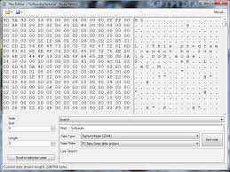 Using this freeware hex editor you'll be able to edit extremely large files/dumps of raw data and try advanced functions: Download Hex Editor 0 5 0 0