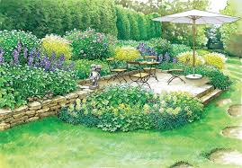 Neuer Sitzplatz Im Blutenmeer Bepflanzung Garten Gartengestaltung