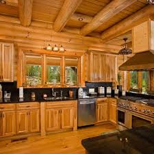 The look of the cabin, the contrast of color between the wood and the lush green surrounding, the serenity…all of this, plus more is what makes log cabins. Log Cabin Kitchens Houzz