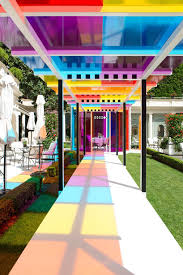 Daniel Buren Creates A Chromatic Landscape In The Gardens Of Hotel Le Bristol Paris In 2020 Landscape And Urbanism Architecture Daniel Buren Bristol Paris