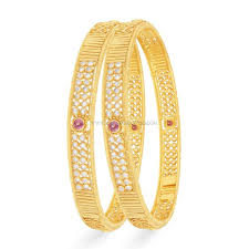 Gold Bangle Kangan Designs With Price And Weight South India Jewels Thin Gold Bangles Gold Kangan Gold Bangles Price
