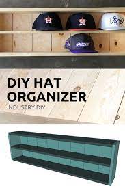 Baseball Hat Organizer Beginner Diy Project Hat Organization Organize Baseball Hats Diy Plans