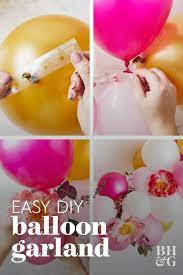 How To Make This Beautiful Balloon Garland In Less Than An Hour Balloon Garland Diy Balloon Garland 50th Birthday Balloons