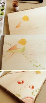 How To Paint Watercolor On Wood I M Very Interested In Working On Wood Panel For My Next Project So I Found This In Watercolor On Wood Art Diy Watercolor Art