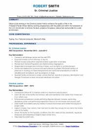 Criminal Justice Resume Samples Qwikresume