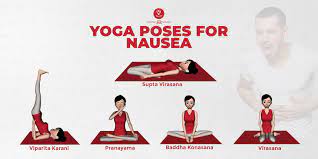 A mild inversion pose, it helps in improving the flow of blood to your abdominal area, heart, and brain, in turning offering relief from gas and upset tummy. How To Get Rid Of Nausea Using Yoga Breathing Exercise