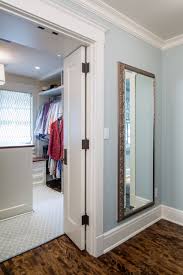 Replacing closet doors with curtains is a very easy and quick way to change things around your home. Hidden Closet Houzz