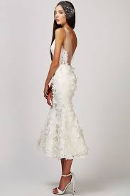 Embroided Wedding Dress Short Truly Trendy Love Found True S White Dahlia Collection E In 2020 Civil Wedding Dresses Short Mermaid Dress Casual Wedding Dress