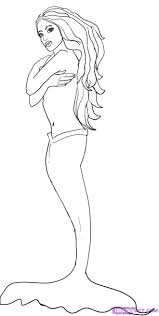 How To Draw A Beautiful Mermaid Step By Step Mermaids Mythical Beasts Free Online Drawing Tutorial Ad Mermaid Drawings Beautiful Mermaids Mermaid Coloring