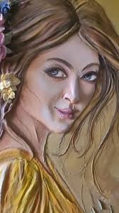 A heartfelt farewell to my *Floral Fiona* She was the showstopper of my  India Art Festival exhibit— the panel that made people pause, look twice,  and stay a little longer. Her expressive, soulful eyes ...