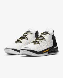 Price and other details may vary based on size and color. Lebron 18 White Black Gold Basketball Shoe Nike Au