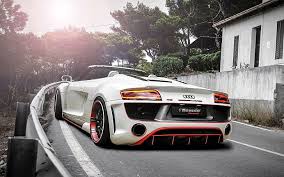 253 audi r8 hd wallpapers und hintergrundbilder. Hd Wallpaper 2014 Audi R8 V10 Spyder By Regula Tuning 2 White Audi Convertible Coupe Wallpaper Flare