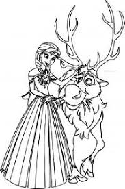 Sayfaboyama Adli Kullanicinin Sayfa Boyama Panosundaki Pin Boyama Sayfalari Frozen Anna