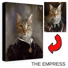 Canvas printing the way it should be: Cat Canvas Custom Cat Portrait Custom Pet Canvas Pet Portrait Canvas Gift Custom Pet Painting Custom Pet Portrait Custom Cat Painting Art Collectibles Digital Prints Delage Com Br