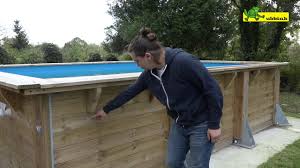 Bache Couverture Securite Hiver Pour Piscine Bois Youtube