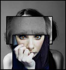 Free for commercial use no attribution required high quality images. Hd Wallpaper Woman With Orange Eyes Schizophrenia Psychology Face Psyche Wallpaper Flare