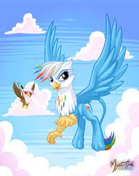 Rainbow Dash The Griffon By Mysticalpha On Deviantart My Little Pony Drawing My Little Pony Pictures Mlp My Little Pony