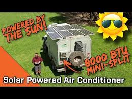 8,000 btu portable air conditioner cools areas up to 450 sq. Solar Powered Mini Split Air Conditioner Tour Everlanders See The World Youtube Solar Powered Air Conditioner Solar Power Forest Air