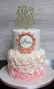 Pretty In Pink Baby Shower Cake Pink Baby Shower Cake Baby Shower Cakes Girl Baby Shower Cakes