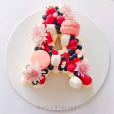 A For Adorable Cake Cookie Cake Cake Shapes Birthday Cakes For Women