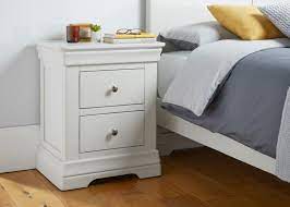 Some of our bedside tables even have doors or drawers to hide your current bestseller from borrowers and all have prices that won't disturb your sleep. Toulouse Grey Painted 2 Drawer Bedside Table Fully Assembled