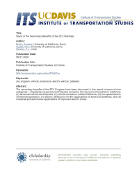If you need professional help with completing any kind of homework, success essays is the right place to get it. Pdf Study Of The Secondary Benefits Of The Zev Mandate