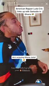 American Rapper Luda Cris Collaborates with Sarkodie in Ghana 🇬🇭