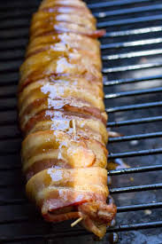 This simple traeger pork tenderloin with mustard sauce is a snap to throw together, takes less than 30 minutes from fridge to table, and is a family favorite! Traeger Grilled Grilled Bacon Wrapped Pork Tenderloin Pellet Grill Recipe