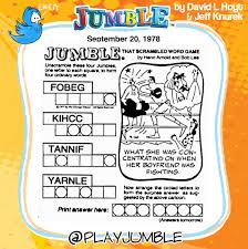 Jumble puzzle answers for august 27th 2020. Jumble Puzzle Answers For Today Gamers Smart