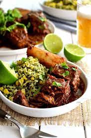 Fiery Fall Apart Mexican Beef Ribs With Green Mexican Rice Recipetin Eats