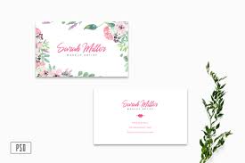 Free simple business card template psd. 15 Beautiful Floral Business Card Templates Creatisimo Net