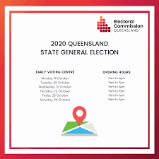 Early Voting Starts Today There Will Be Electoral Commission Of Queensland Facebook