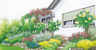 terrassenbeete auf hohem niveau hangepflanzen garten pflanzen dekor