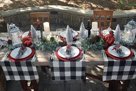Modern Christmasbuffalo Check Christmas Table Runner With Etsy Christmas Table Settings Christmas Table Decorations Christmas Decor Diy