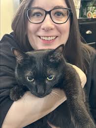 Biggie Smalls says hello! 👋💙🐈‍⬛