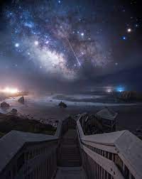 Dreamy Landscapes At Night Inspired By Space Stars And Video Games Dreamy Landscapes Night Landscape Night Landscape Photography
