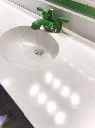 Maybe you would like to learn more about one of these? Diy Painted Bathroom Sink Countertop Sink Countertop Painting Bathroom Countertops Countertop Makeover