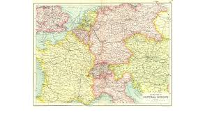 Switzerland, italy, slovenia, hungary to the south. Amazon Com Central Europe Railways France Germany Austria Hungary Switzerland Nl 1909 Map Wall Maps Posters Prints