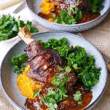 Add the remaining ingredients and return the lamb shanks to the pot. Slow Cooked Lamb Shanks