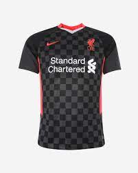 Bird box 2020/2021 liverpool away #11 mo salah blue soccer kids jersey shorts socks set youth sizes 4. Liverpool Fc Third Kit 2020 2021 Socheapest