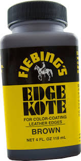 Fiebings Water Resistant Leather Edge Kote Color Coating 4 Oz
